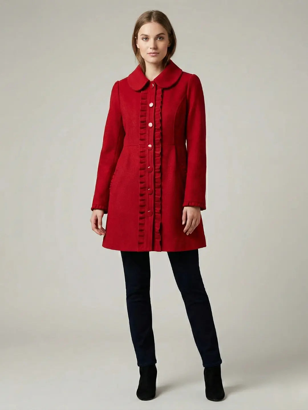 Rewind Women Mid Long Coat