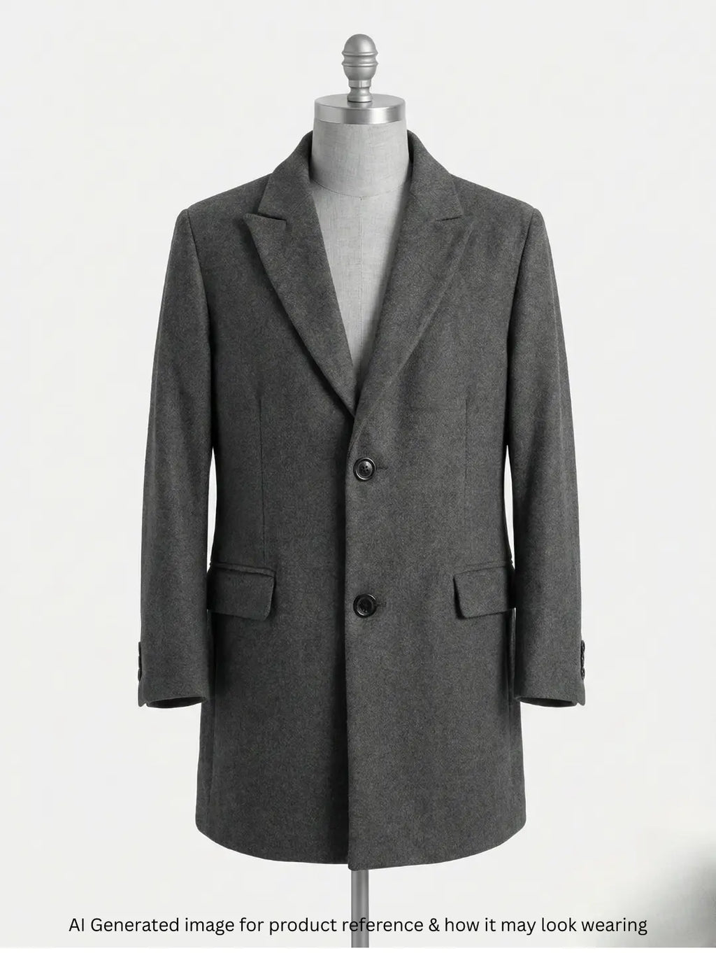 Unicode Standard Men Mid Long Coat