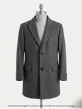 Unicode Standard Men Mid Long Coat