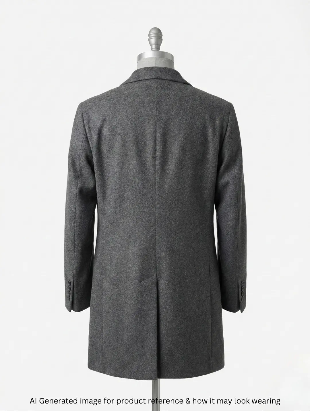 Unicode Standard Men Mid Long Coat